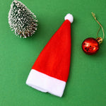 Santa Hat Soft Felt Red & White One Size