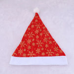 Santa Hat Soft Fleece Faux Fur Pom-Pom One Size