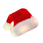 Santa Hat Soft Fleece Faux Fur Pom-Pom One Size