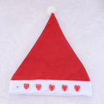 Santa Hat Soft Fleece Faux Fur Pom-Pom One Size