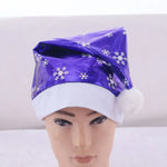 Santa Hat Soft Fleece Faux Fur Pom-Pom One Size