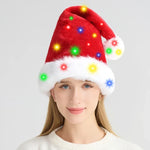 Santa Hat Soft Fleece Faux Fur Trim & Pom-Pom