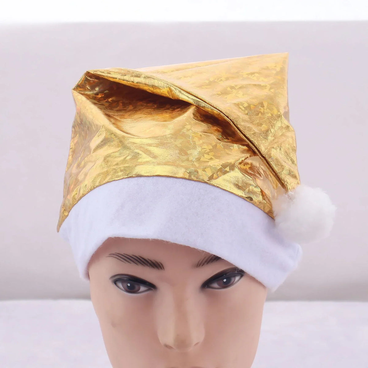 Santa Hat Soft Fleece Faux Fur Trim & Pom-Pom