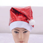 Santa Hat Soft Fleece Faux Fur Trim & Pom-Pom