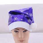 Santa Hat Soft Fleece Faux Fur Trim & Pom-Pom