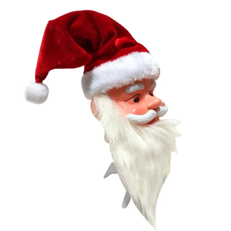 Santa Mask Long Soft Beard One Size