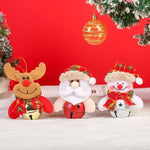 Santa Ornament Felt Body & Metallic Bells
