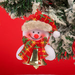 Santa Ornament Felt Body & Metallic Bells