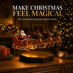 Santa Sleigh Display Magnetic Floating Glowing Base
