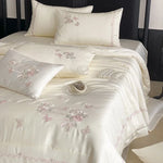 Satin Bedding Set Silky & Breathable Embroidered