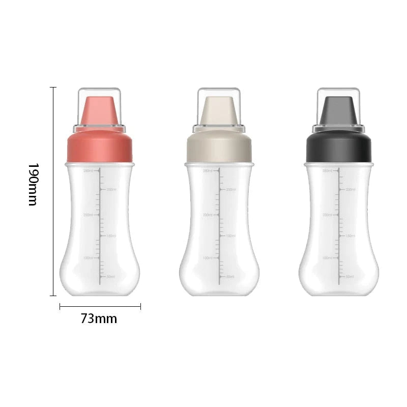 Sauce Dispenser Bottle Five-Hole Cap Squeezable 11.8 Oz Capacity