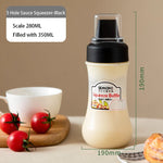 Sauce Dispenser Bottle Five-Hole Cap Squeezable 11.8 Oz Capacity