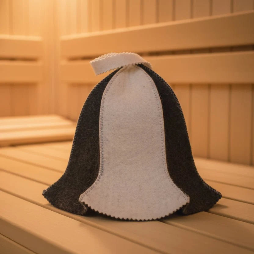 Sauna Hat Wool Blend Breathable Heat Protection