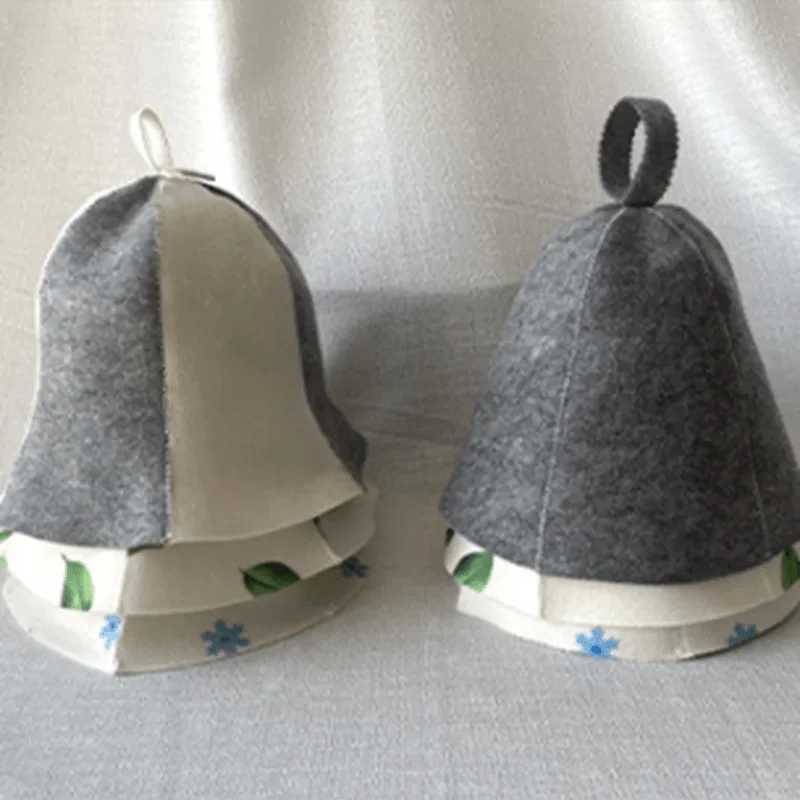 Sauna Hat Wool Blend Breathable Heat Protection