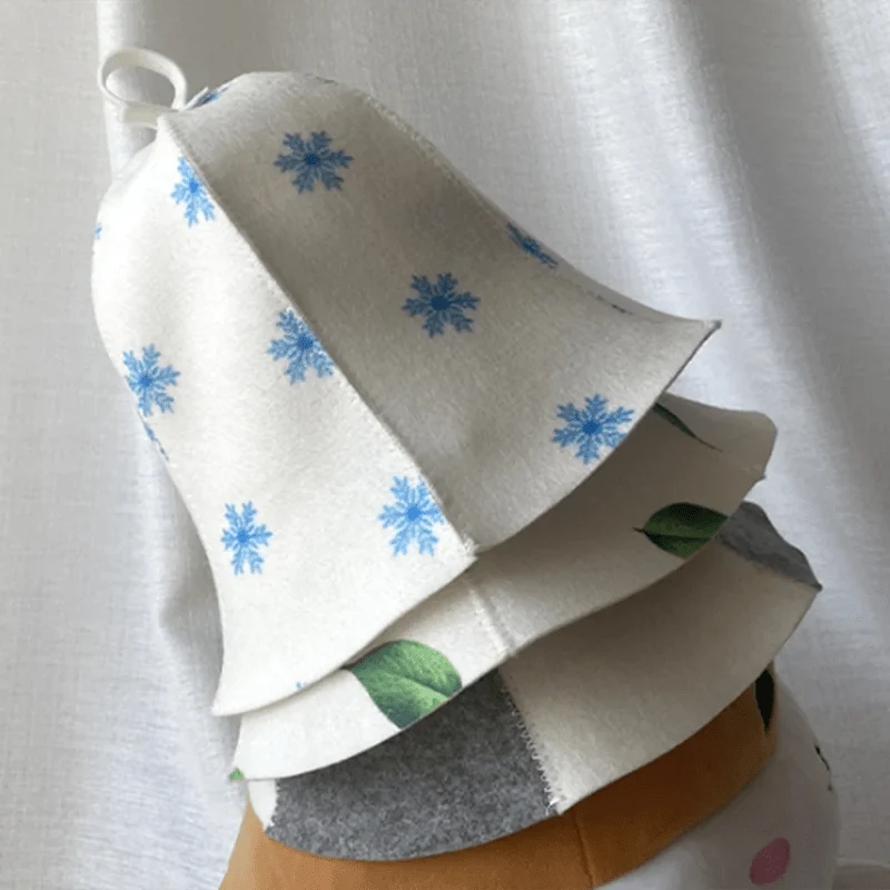 Sauna Hat Wool Blend Breathable Heat Protection