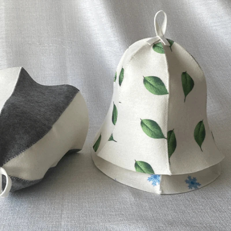 Sauna Hat Wool Blend Breathable Heat Protection