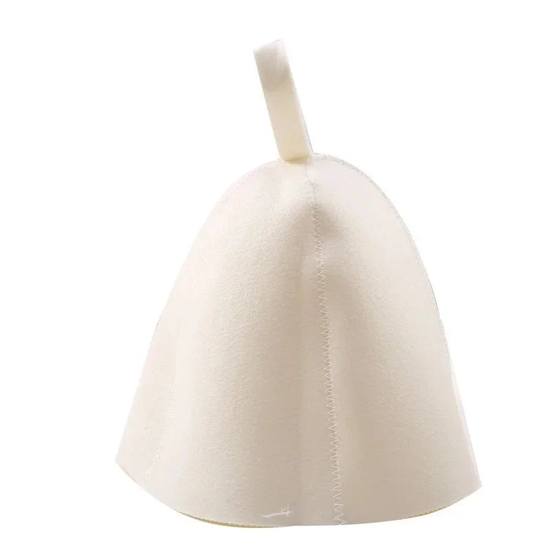 Sauna Hat Wool Blend Breathable Heat Protection