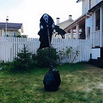 Scarecrow Wind-Activated Weather-Resistant Adjustable Pole