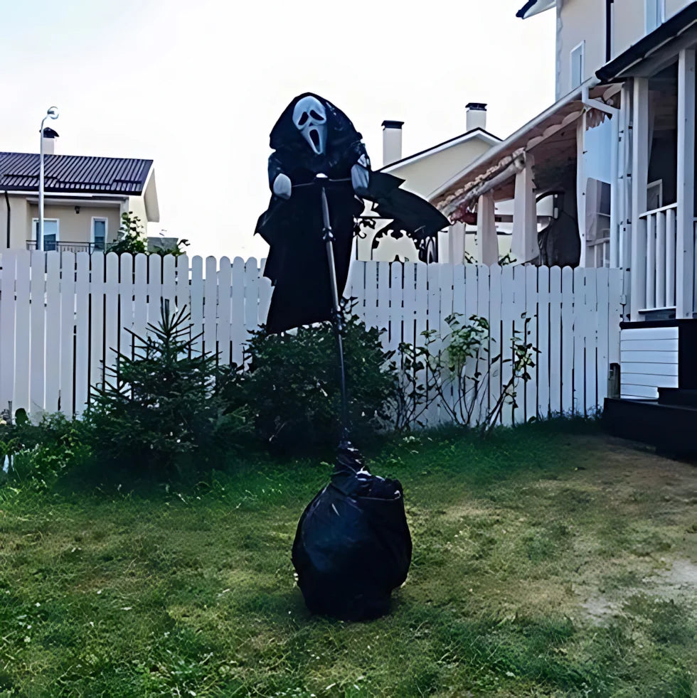 Scarecrow Wind-Activated Weather-Resistant Adjustable Pole