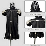 Scarecrow Wind-Activated Weather-Resistant Adjustable Pole