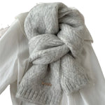 Scarf Alpaca Wool Soft Medium-Weight 64.2-Inch Length