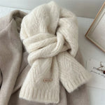 Scarf Alpaca Wool Soft Medium-Weight 64.2-Inch Length