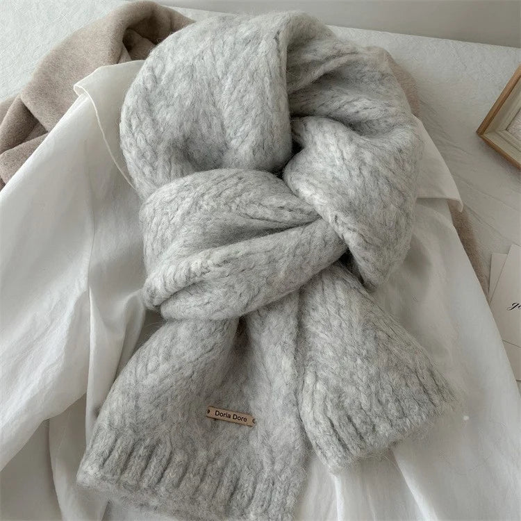 Scarf Alpaca Wool Soft Medium-Weight 64.2-Inch Length