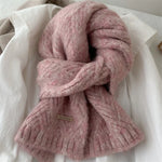 Scarf Alpaca Wool Soft Medium-Weight 64.2-Inch Length