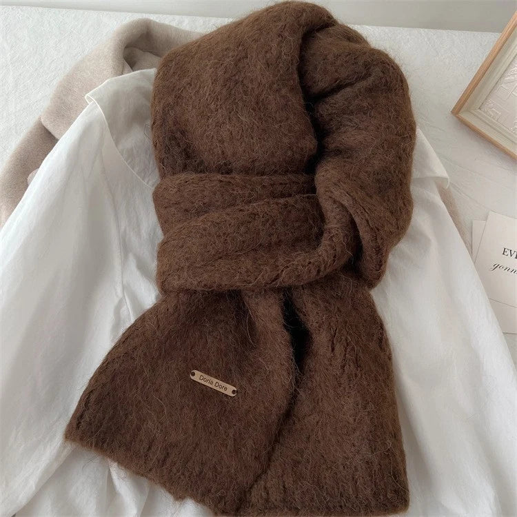 Scarf Alpaca Wool Soft Medium-Weight 64.2-Inch Length