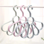 Scarf Hanger Five Slots Foldable Non-Slip