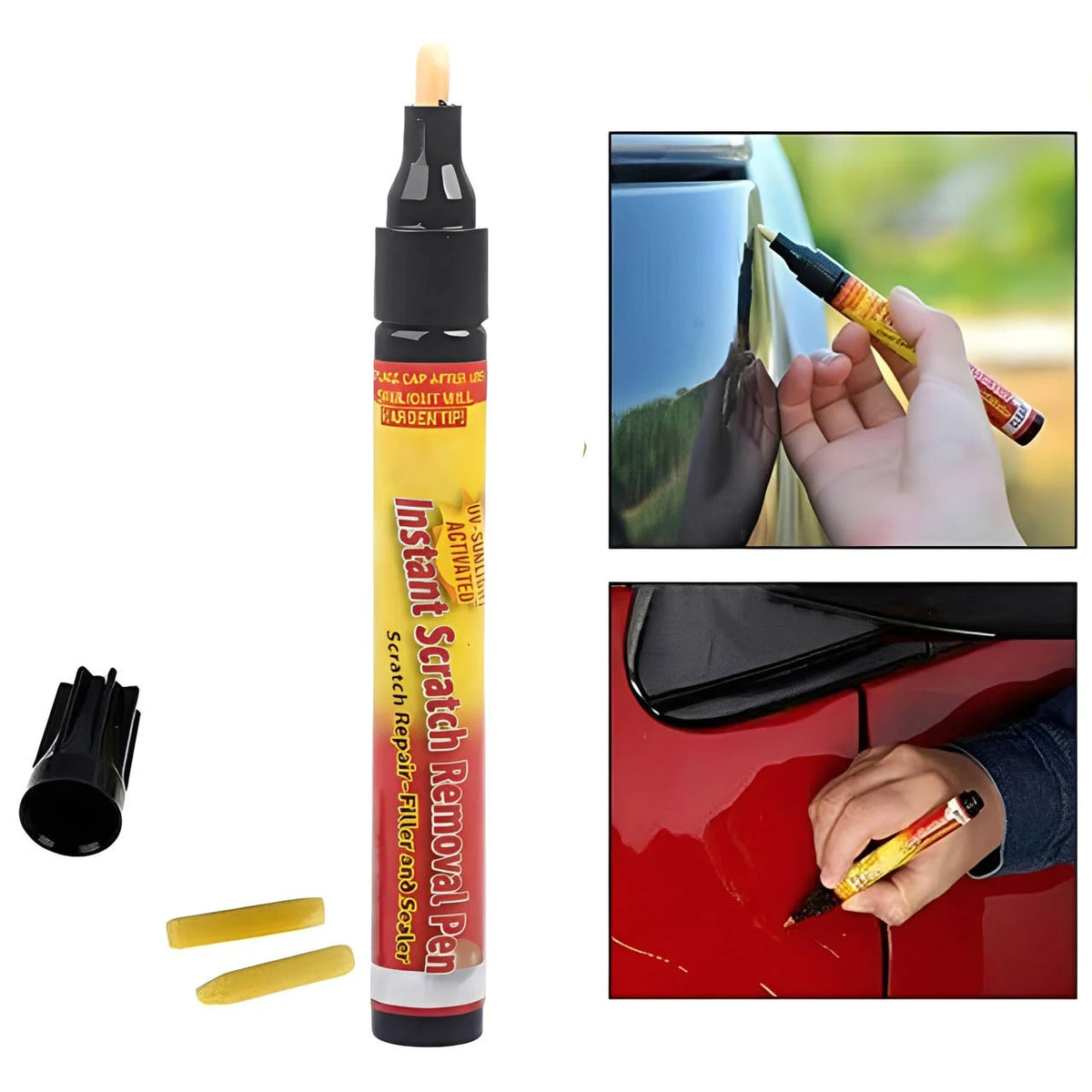 Scratch Repair Pen Colorless Water-Resistant Precision Tip