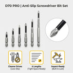 Screwdriver Bit Set Anti-Slip Hardened Steel Set of 6