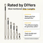 Screwdriver Bit Set Anti-Slip Hardened Steel Set of 6