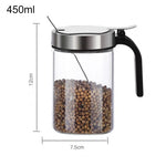 Seasoning Jar High-Borosilicate Glass Moisture-Proof Dishwasher-Safe
