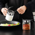 Seasoning Jar High-Borosilicate Glass Moisture-Proof Dishwasher-Safe