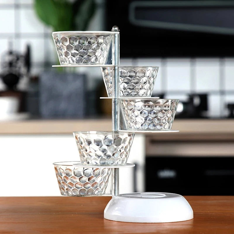 Seasoning Organizer 360° Rotating Stackable Sealed Storage
