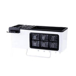 Seasoning Organizer Partitioned Storage With Phone Holder