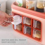 Seasoning Organizer Raised Edge Drainage Tray