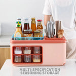 Seasoning Organizer Raised Edge Drainage Tray