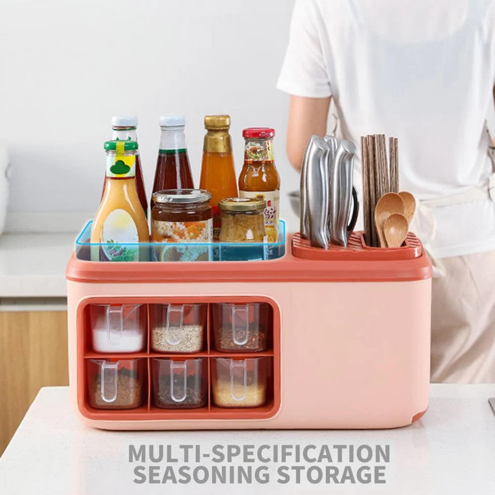 Seasoning Organizer Raised Edge Drainage Tray