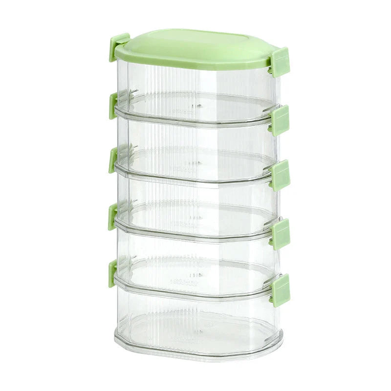 Seasoning Storage Box Vacuum-Pump Seal Stackable BPA-Free
