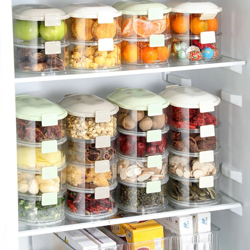 Seasoning Storage Box Vacuum-Pump Seal Stackable BPA-Free
