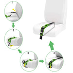 Seat Belt Adjuster Diverts Belly Pressure Non-Slip Base