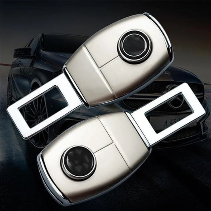 Seat Belt Extender Metal Adds Length Secure Locking