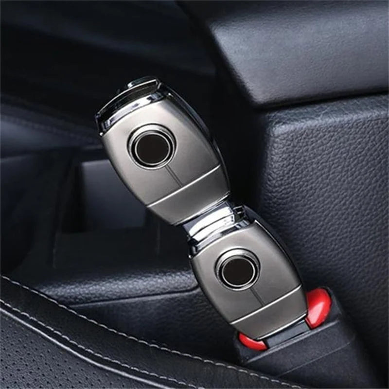 Seat Belt Extender Metal Adds Length Secure Locking