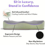 Seat Cushion 3-Zone Memory Foam Lumbar Support