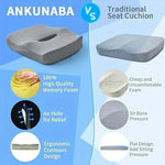 Seat Cushion 3-Zone Memory Foam Lumbar Support