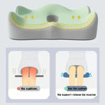 Seat Cushion 3-Zone Memory Foam Lumbar Support