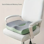 Seat Cushion 3-Zone Memory Foam Lumbar Support