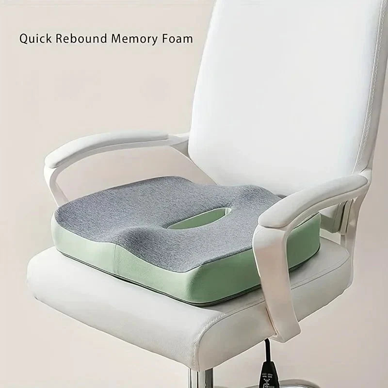 Seat Cushion 3-Zone Memory Foam Lumbar Support